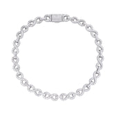 Infinity 6mm 7" Moissanite Bracelet